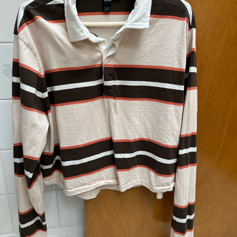 Volcom Multicolor Striped Polo Shirt
